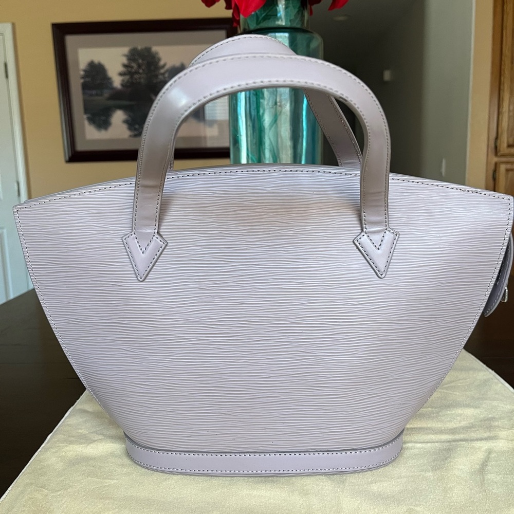 Epi Saint Jacques lavender handbag Bag